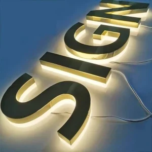 3d Led Signage Signs Letters Outdoor Custom Business Building Stainless Metal Led Signage Restaurant Office Indoor Led Signage