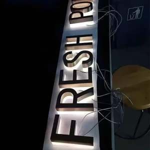 3d Logo Led Illuminated Light Sign Led Logo Sign Metal Backlit Advertising Channel Letter Sign With Transformer For Business