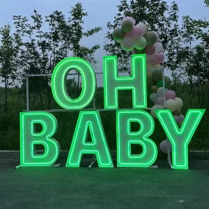 3ft 4ft 5ft Metal Giant LED RGB Marquee Letter Number for Party Wedding Event Decor
