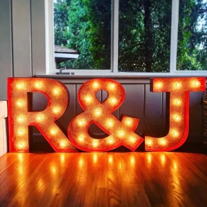 3ft 4ft Giant LED Marquee Letters Numbers Waterproof Outdoor Light up Sign for Wedding Party Event Decor Rental Business