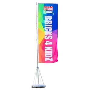 3m 5m 7m Advertising Beach Flag Base Water Injection Flag