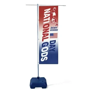3m Japanese Style Water Base Flag Pole Banner With Adjustable Height And Plastic Frame For Outdoor Advertising