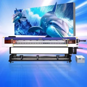 3m UV Outdoor Advertising Display Board Flex Leather Digital Inkjet Printer Decorative Painting Card Tube Printer 4 Head