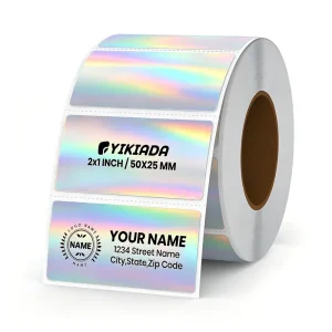 3×2″ Rainbow Holographic Thermal Waterproof Eco Friendly Shipping Labels Self Adhesive Fit Munbyn Rollo Printers Food