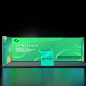 3×3 Tension Fabric Modern Trade Show Exhibition Booth Aluminum Fabric Light Box Display Folding Light Box