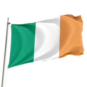3x5FT Digital Printed Irish Flag Durable Thickened with Copper Buckle Made From Nylon Plastic Polyester