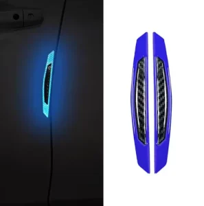 4 Pcs Car Decoration Auto Anti-Collision Protective Strip Car Door Edge Reflective Stickers Night Safety Warning Sticker