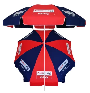 40 Inches Promotional Beach Umbrella Industrial Design Foldable Lightweight Waterproof Outdoor Use