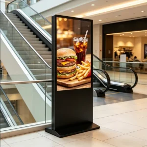 43 Vertical Floor Standing Digital Signage LCD Ad Display Android 11 1080P FHD CMS Anti Glare Retail Mall Hotel Exhibition OEM
