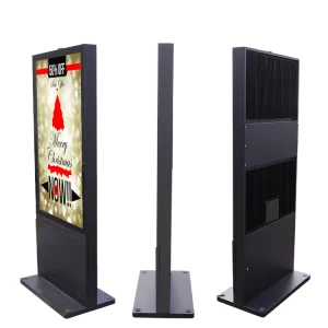 49-Inch IP65 Waterproof and Dustproof 2K/4K Media Player Outdoor Standing Digital Signage Advertising Kiosk Totem Kiosk