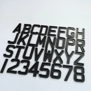4D Acrylic Number License Plate Number 3D Black Acrylic Plastic Letters License Plate Gel Letter 3mm 5mm UK