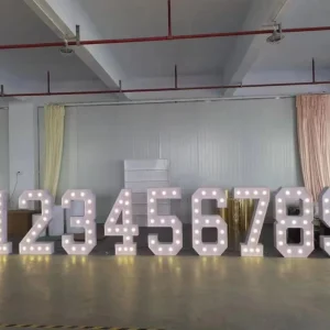 4ft 5ft Giant Light Letter Birthday Party Marquee Numbers and Letters Wedding Decorations for Celebration