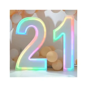 4ft RGB Neon Sign Light up Marquee Letters Signs 4ft 5ft Big Neon Marquee Letters Wedding Party Decor