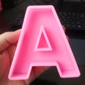 4inch 3D Large Letter Resin Molds for DIY Party Decoration Home Decoration