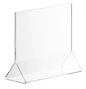 5.5” X 3.5” Acrylic Clear Table Menu Display Stand Desktop Display Stand Paper Holder Table Top Sign Holder