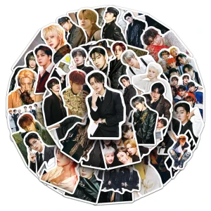 50 Pcs K Pop Boy Group ATEEZ Star Member Photo Stickers Creative DIY Phone Case Gift