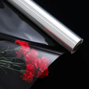 50-Piece 50cm Waterproof BOPP Food Grade Cake Flower Packaging Transparent Dustproof Bouquet Wrapping Soft Glossy
