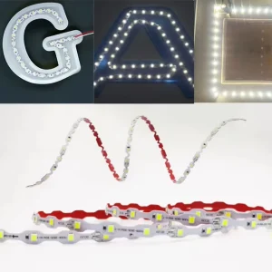 50M 12V S Shape LED Strip Light Tape 2835 Flexible LED Light Strip Waterproof Warm White 60LED/m Bending Channel Letter S Type