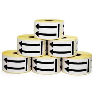 50mmx100mm This Side up Arrow Label Shipping Adhesive Labels Stickers This Side up Safe Handling 2×4 Inch Arrow Stickers