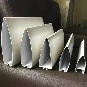 50×100 Oval Aluminum Ceiling Tube for Office Ceiling Flat Oval Aluminum Profile Tube Ceiling