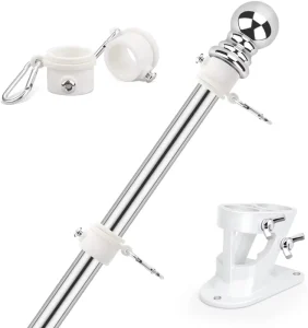 5Ft Flag Poles for Outside House Residential and Commercial Flag Poles