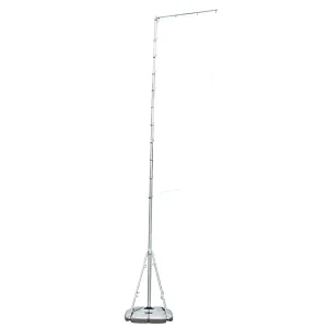 5m Telescopic Giant Flag Pole With Water Base