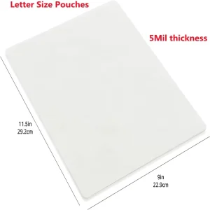 5mil A4 Glossy Thermal Laminating Film 100pcs Letter Size Laminated Pouches Rigid Laminated Material Casting Processed