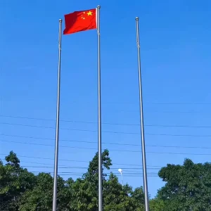 6 100M Aluminium Pole Easy Install Stainless Steel Flagpole For Outdoor Flags