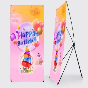 60*160 80*180cm Black X Stand Only Display Frame Iron Material Exclude Custom Printing X Banner Stand