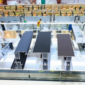 6000 Series Powder Coated Aluminum Profile for Window Door Custom Cutting Welding CNC Processing Services 1%