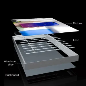 6063 Custom Stretch 6061 Extruded Aluminum Frame for Tension Fabric Frameless Textile Lightboxes