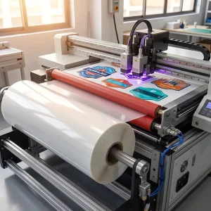 60cm*33m Roll UV Film White Color 3D TPU UV Film 3D UV DTF Film for UV DTF Printer