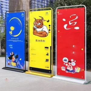 60×160 Detachable Door Shaped Display Rack Stands Freestanding Vertical Outdoor Advertising Exhibition Poster Stands