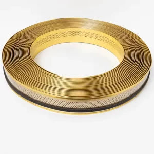 6cm 8cm Side Light Aluminum Channel Letter Strip with Rubber Material Golden Color Perforated Cutting Service