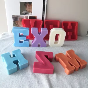 7 Inch Letter Alphabet Resin Clay Jewelry Candle Craft 3D Silicone Mold for Resin Casting Silicone Molds for Epoxy Resin