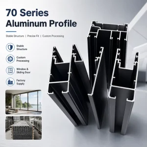 70 Serie Custom Aluminium Profiles Suppliers For Window Aluminum Sliding Door Profile Cutting Bending Processing Services