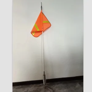 8 Ft High Brightness LED Light Orange Safety Mining Whip Buggy Flag for Off Road ATV Truck Mine Vehicle