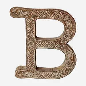 8 Inch Home Decoration Polyresin Alphabet Letter Wall Decor Wood Effect Resin Monogram Letters Craft DIY Decor