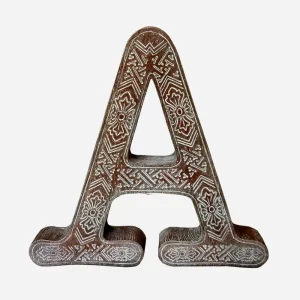 8 Inch Home Decoration Polyresin Alphabet Letter Wall Decor Wood Effect Resin Monogram Letters Craft DIY Decor