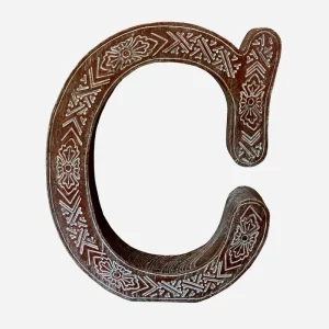 8 Inch Home Decoration Polyresin Alphabet Letter Wall Decor Wood Effect Resin Monogram Letters Craft DIY Decor