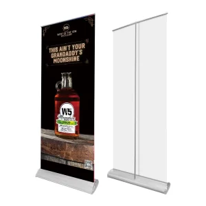 80 85 100 120×200 Wide Base Aluminum Alloy Water Drop Type Roll up Banner