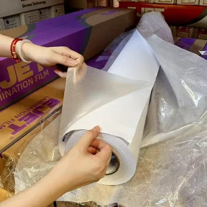 80 Micrron 120gsm Cold Lamination Film with White Release Paper Soft Picture Protection Glossy Matte Cold Lamination Film