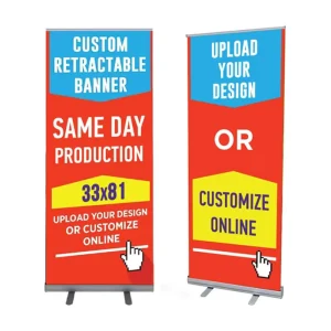 80 X 200 Standard Retractable Pop up Banner Stand Digital Printing Advertising Display Hot Roll-up Pull-up Banner