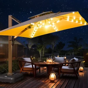 8000PCS New Designs Presell Promotion Sunshade Parasol Manual Lift Patio Market Umbrella