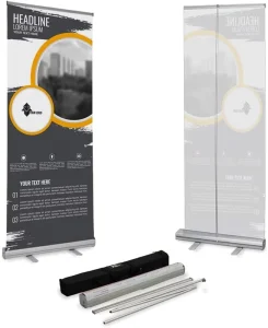 80X200 cm Roll up Banner Printed Luxury Aluminum Advertising Display Retractable Pull up Banner Display Stand