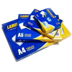 80mic 95*135mm 100pcs High Quality 80Micro Plastic Laminating Film Paper Laminating Film Customizable With Glossy Surface
