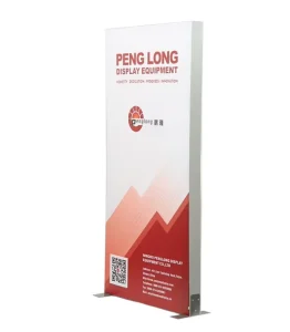 80x200cm Free Standing LED Fabric Light Box Rectangle Aluminum Alloy Polyester Textile Double Side Frameless for Indoor Use
