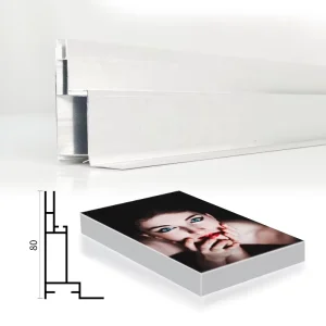 8cm Light Box Aluminum Profile Aluminium Profile for Advertising Light Boxes Light Box Frame Fabric