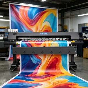 8ft 180cm Automatic Solvent Inkjet Printer with Borderless Printing Refillable Tank for Canvas Banners Vinyl Car Stickers