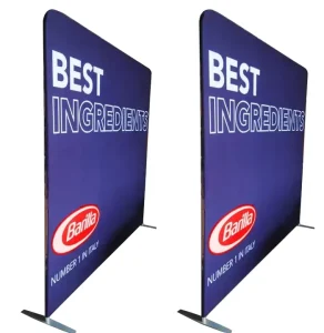 8ft Aluminum Tension Fabric Pennant Banner Display Portable Foldable Trade Show Equipment Accessories